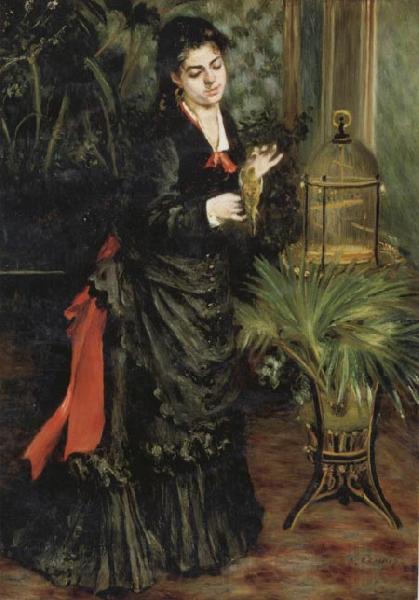 Pierre Renoir Woman with a Parrot(Henriette Darras) France oil painting art